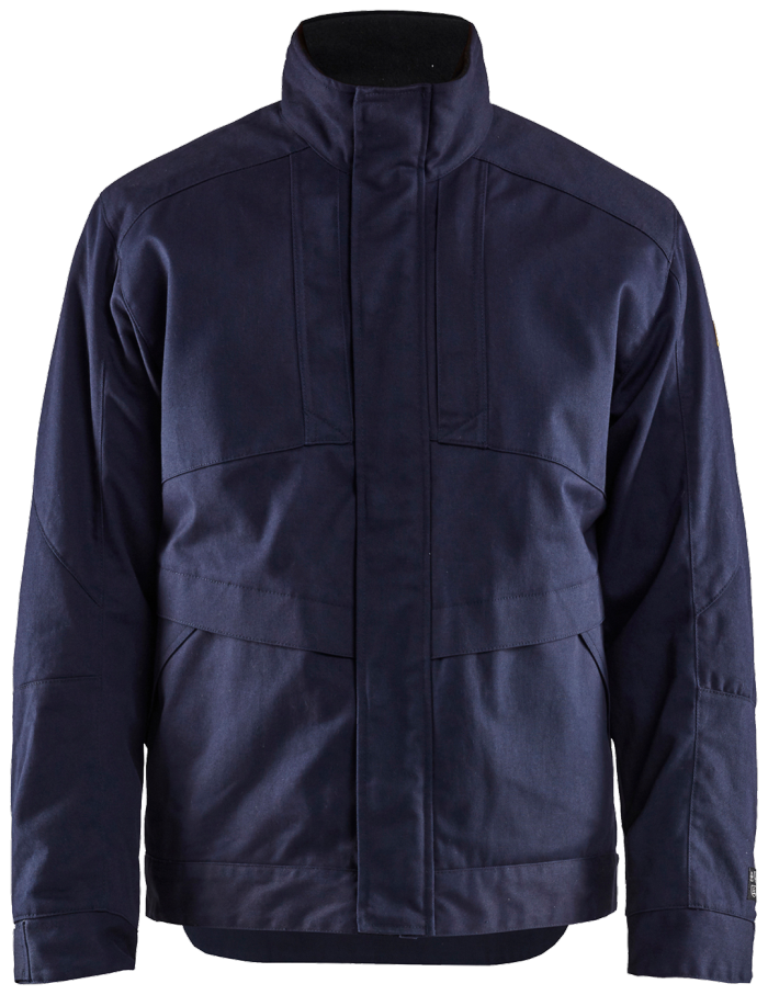 Anti-flamme vinterjakke her inne