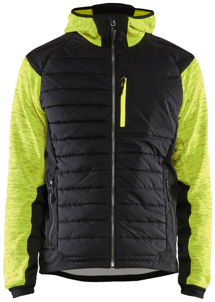 Hybridjakke High Vis Gul/Sort
