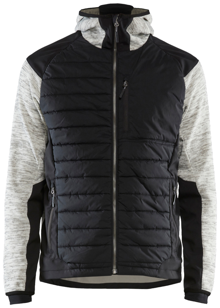 Hybridjakke grå/svart