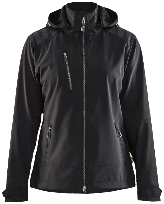 DAME Softshelljakke Sort XL