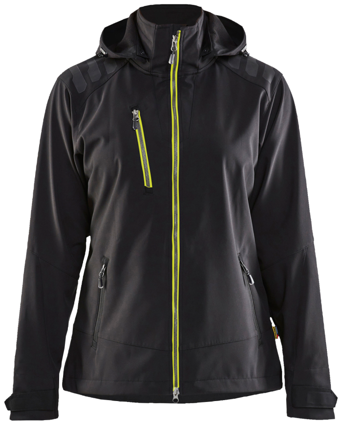 DAME Softshelljakke Sort/Høy