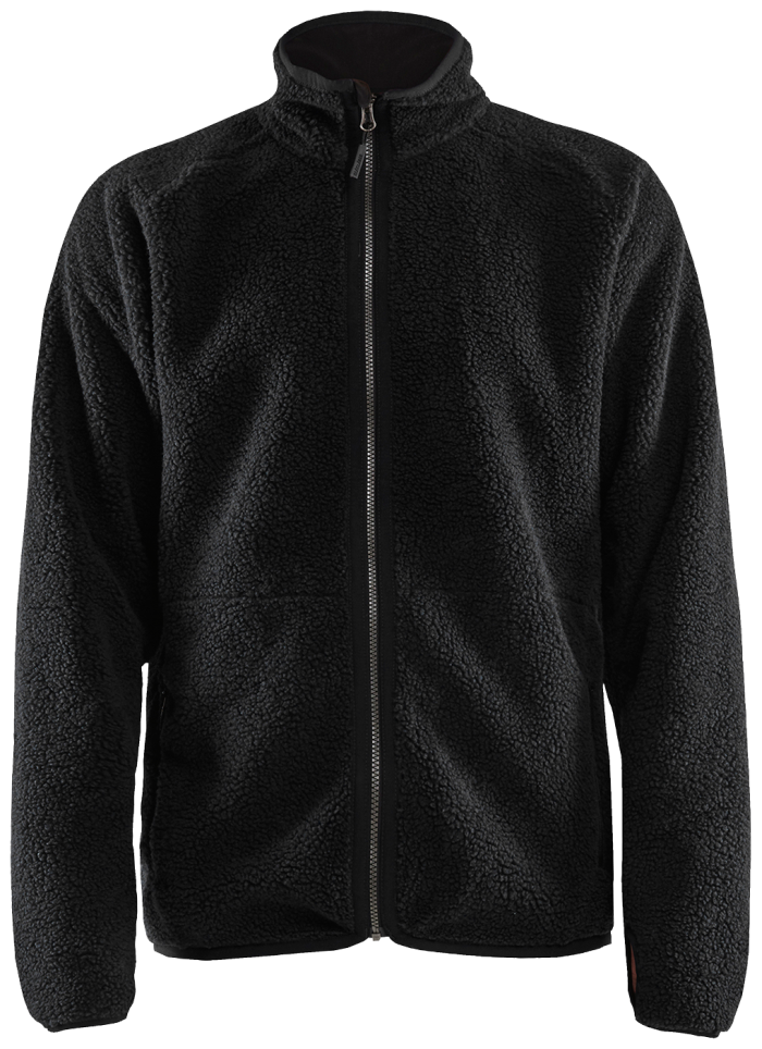 Fiberpelsjakke Sort 4XL