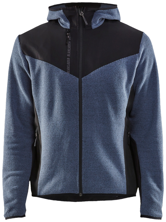 Strikket jakke, L. Blue/M. Blue S