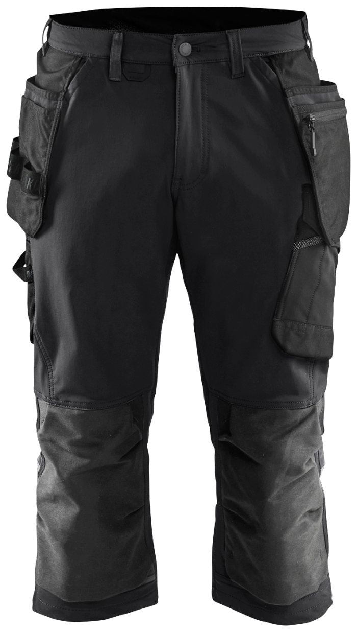 Blåkläder truser 15211645, 4-veis stretch, svart/mørk grå, størrelse 60