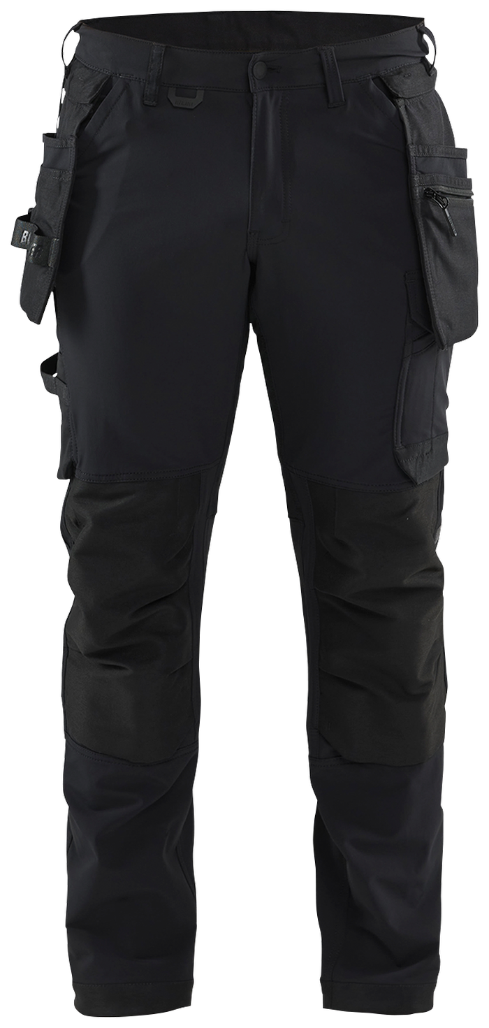 Blåkläder bukse 17201645, avtagbare lommer, stretch, svart, 50