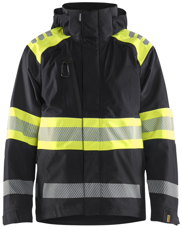 High Vis Shell Jacket Black/High V