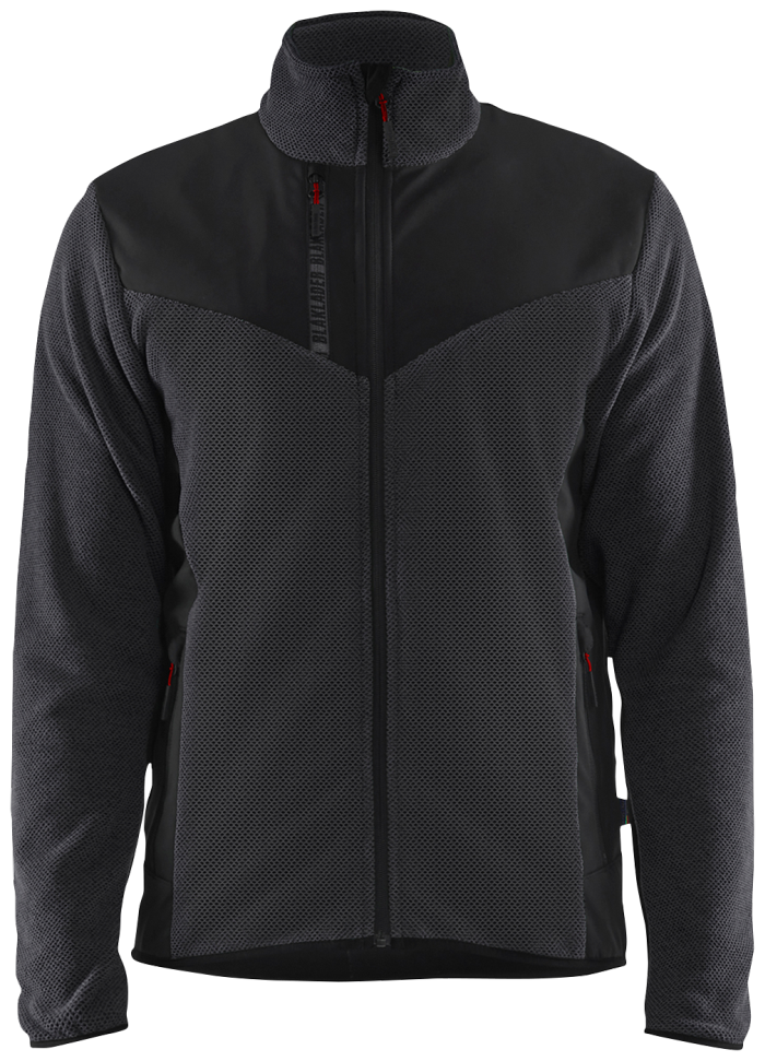 Strikket jakke med Softshell A