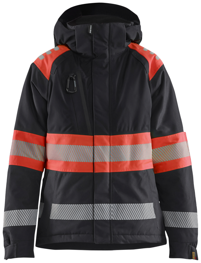 Kvinne High Vis vinterjakke svart