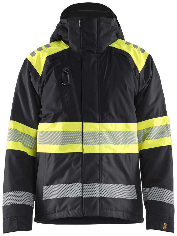 High Vis Vinterjakke Sort/Høy