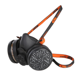 Productos Climax 755 Halvmaske uten Filter, Svart/Oransje, 1 Stykk, SPC-2351755900000