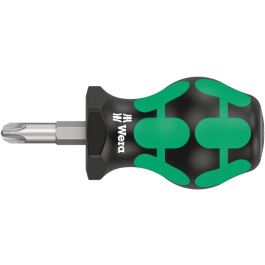 Wera PZ Stubby Skrutrekker – Kompakt, Ergonomisk (PZ 1-3), 1 Stykk, SWE-086