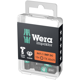 Wera Impaktor Bits – TX Størrelser 10-40, 1 Boks, SWE-317