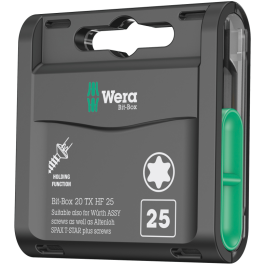 Wera Bit-Box 20 – Premium Bits for TORX®, Phillips og Pozidriv, 1 Boks, SWE-493