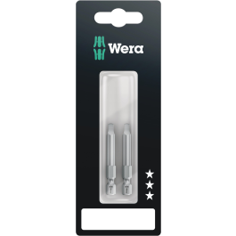 Wera Square-Plus Bits – Universell Bruk (10 Stykk, 2 x # 1 og 2 x # 2x50 mm), 10 Stykk, SWE-354