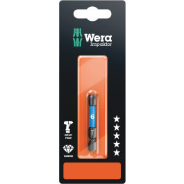 Wera Impaktor Bits – Overlegen Slitestyrke (5 Stykk, 4.0-6.0 x 50 mm), 5 Stykk, SWE-227