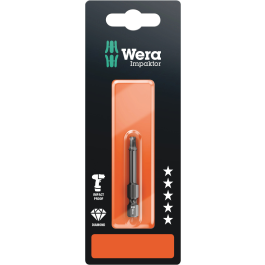 Wera Impaktor Bits – Overlegen Slitestyrke (5 Stykk, Varierende Størrelser), 5 Stykk, SWE-351