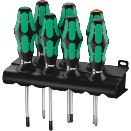 Wera Kraftform Plus Skrutrekker Set – Ergonomisk Design, 1 Boks, SWE-070