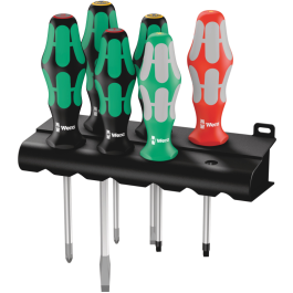 Wera Skrutrekker Sett – Ergonomisk, Sikker Passform  ( 05347778001, 1 Boks )