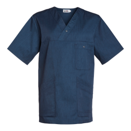 South West Malte V-Tunika, Unisex, Blåmelert, Størrelse XXS-5XL, SBG-1000715