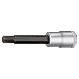 Gedore Blue Line Skrutrekkerbitssokkel 1/2 tomme 100 mm Ribe M6-M10, 1 Stykk, SGD-362