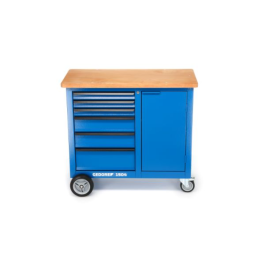 Gedore Blue Line Mobil arbeidsbenk med 6 til 9 skuffer, SGD-333