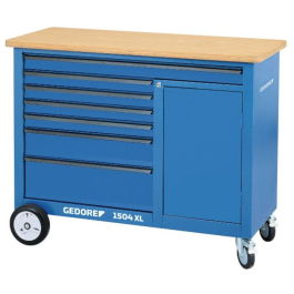 Gedore Blue Line Mobil arbeidsbenk 1,25 m bred med skuffer, SGD-334