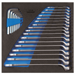 Gedore Blue Line, 1500 CT2-1 B, Check-Tool-innsats med sortiment, 1 sett, SGD-2308819