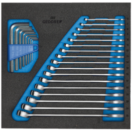 Gedore Blue Line, 1500 CT2-7, Check-Tool-innsats med sortiment, 1 sett, SGD-2308878
