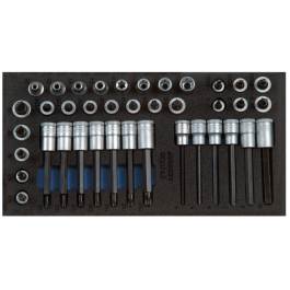 Gedore Blue Line, 1500 CT1-ITX 30, Check-Tool-innsats med sortiment, 1 sett, SGD-2308983