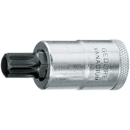 Gedore Blue Line INX 19 XZN skrutrekkerbitssokler 1/2 tomme, M5-M18, 1 Stykk, SGD-363