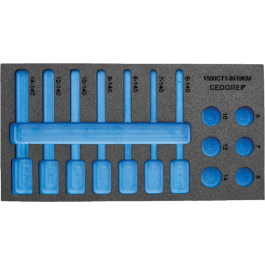 Gedore Blue Line, EI-1500 CT1-IN 19LKM, Empty Check-Tool Module, 1 sett, SGD-2957647