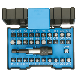 Gedore Blue Line, 666-032-J, 32-stk Industry Bit Box, 1 sett, SGD-2993228