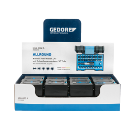 Gedore Blue Line, VS 666-032-A, skjerm med 16x bitboks, allround, 1 stk., SGD-3000052