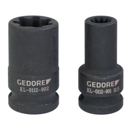 Gedore Automotive Steckschlüssel-Satz for bremser, 1 Eske, SGD-1122