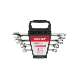 Gedore Red Line, R05905004, 4-stk kombinasjon skrallenøkkelsett 10-19 mm, 1 sett, SGD-3300032