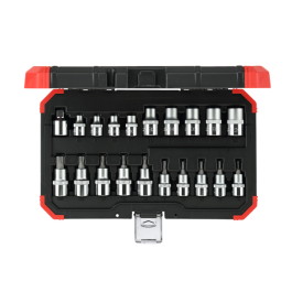 Gedore Red Line, R68003020, 20-stk stikkontaktsett 1/2 tomme, TX, 1 sett, SGD-3300045