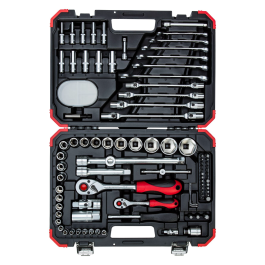 Gedore Red Line, R46003092, 92-stk stikkontaktsett 1/4+1/2 tommer, 1 sett, SGD-3300062