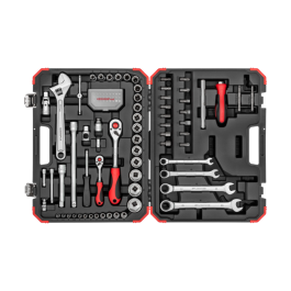 Gedore Red Line, R46003097, 97-stk stikkontaktsett 1/4+1/2 tommer, 1 sett, SGD-3300186