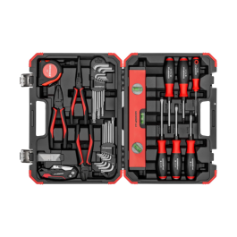 Gedore Red Line, R38003043, 43-stk måleverktøysett med skjære- og skruverktøy, 1 sett, SGD-3300190