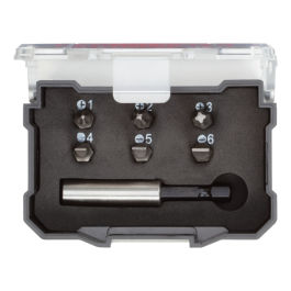 Gedore Red Line, R33005007, 7-stk bitboks 1/4 PH+SL+bitsholder magnetisk, 1 stk., SGD-3301345