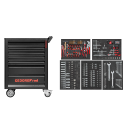 Gedore Red Line, R22071005, 272-stk Verktøysett i T Trolley Gedmaster, 1 sett, SGD-3301678