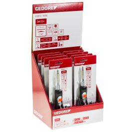 Gedore Red Line, R38929008, Display 8X Skralleskrutrekker, 1 stk., SGD-3301795