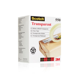 3M Scotch 550 Transparent Tape - Flere bredder, SDC-983