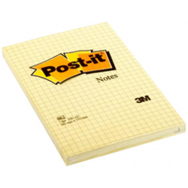 3M Notatblokk – Ideell for Notater, Ruteark (3M662, 1 Eske)