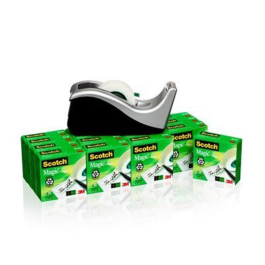 3M Magic Teip Dispenser – Praktisk, Effektiv (3M7100040324, 1 Eske)