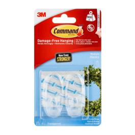 3M Command Medium Ståltrådkroker – Skaderfritt Oppheng (3M7100109451, 1 Eske)