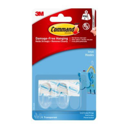 3M Transparent Kroker – Smarte, Plassbesparende Løsninger (3M7100109457, 1 Eske)