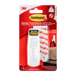 3M Stor Avlastningskrok – Robust, Enkel Montering (3M7100134221, 1 Eske)