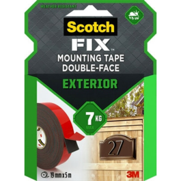 3M Scotch-Fix Transparent Monteringsbånd 19mm, SDC-1010