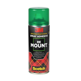3M Re Mount Spraylim – Kreativ, Midlertidig Liming (3MRMOUNT, 1 Eske)
